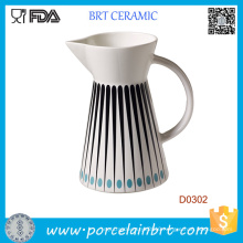 Western Style kitchen Ceramic Water Milk Jug for Promotion